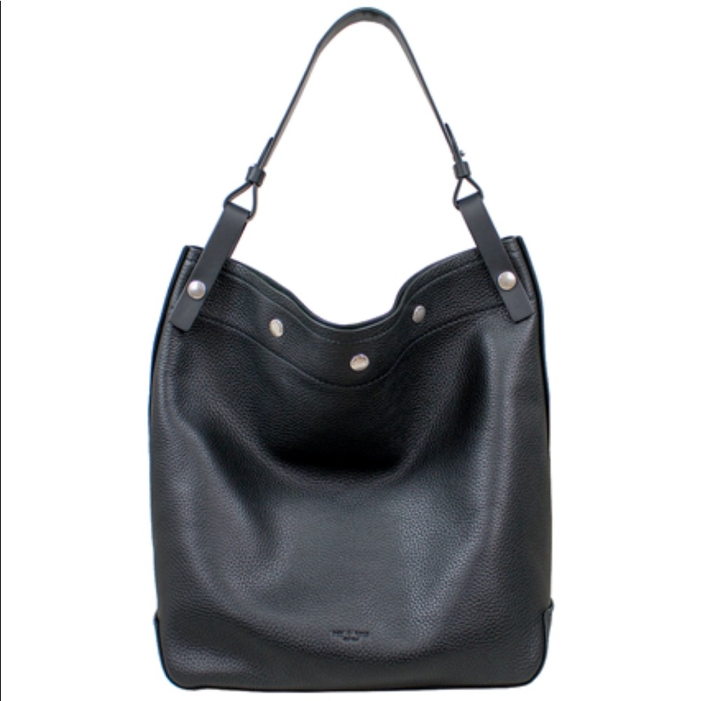 rag & bone black pebbled leather tote - BRAND NEW